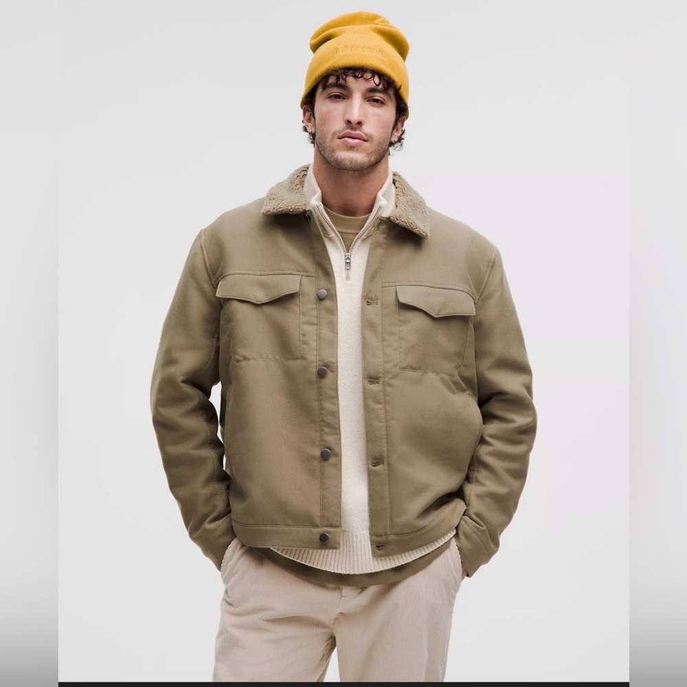 LULULEMON ATHLETICA TAN SHERPA-COLLAR JACKET - Picture 5 of 15